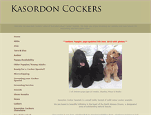 Tablet Screenshot of kasordoncockers.com